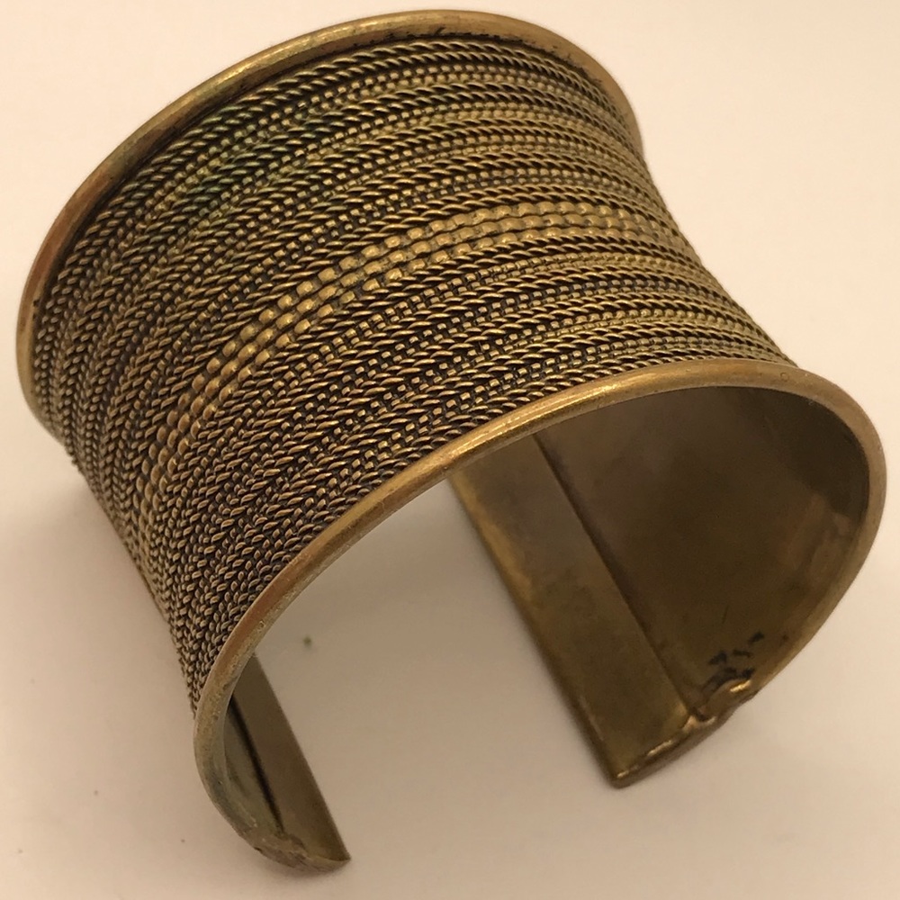 Heavy Brass Cuff Bracelet